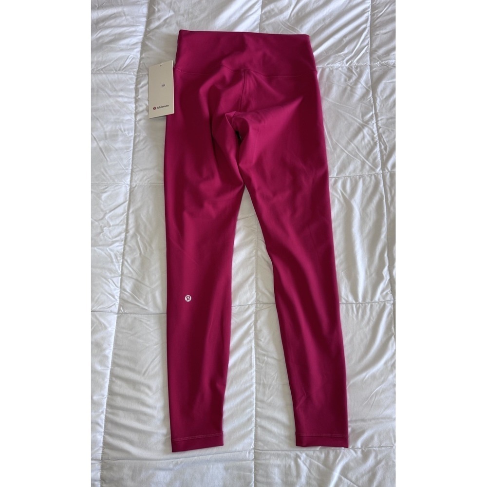 NEW Lululemon Wunder Train HR Tight 28'' Size 8 Leggings Pink Dragon Fruit NWT - Picture 7 of 11